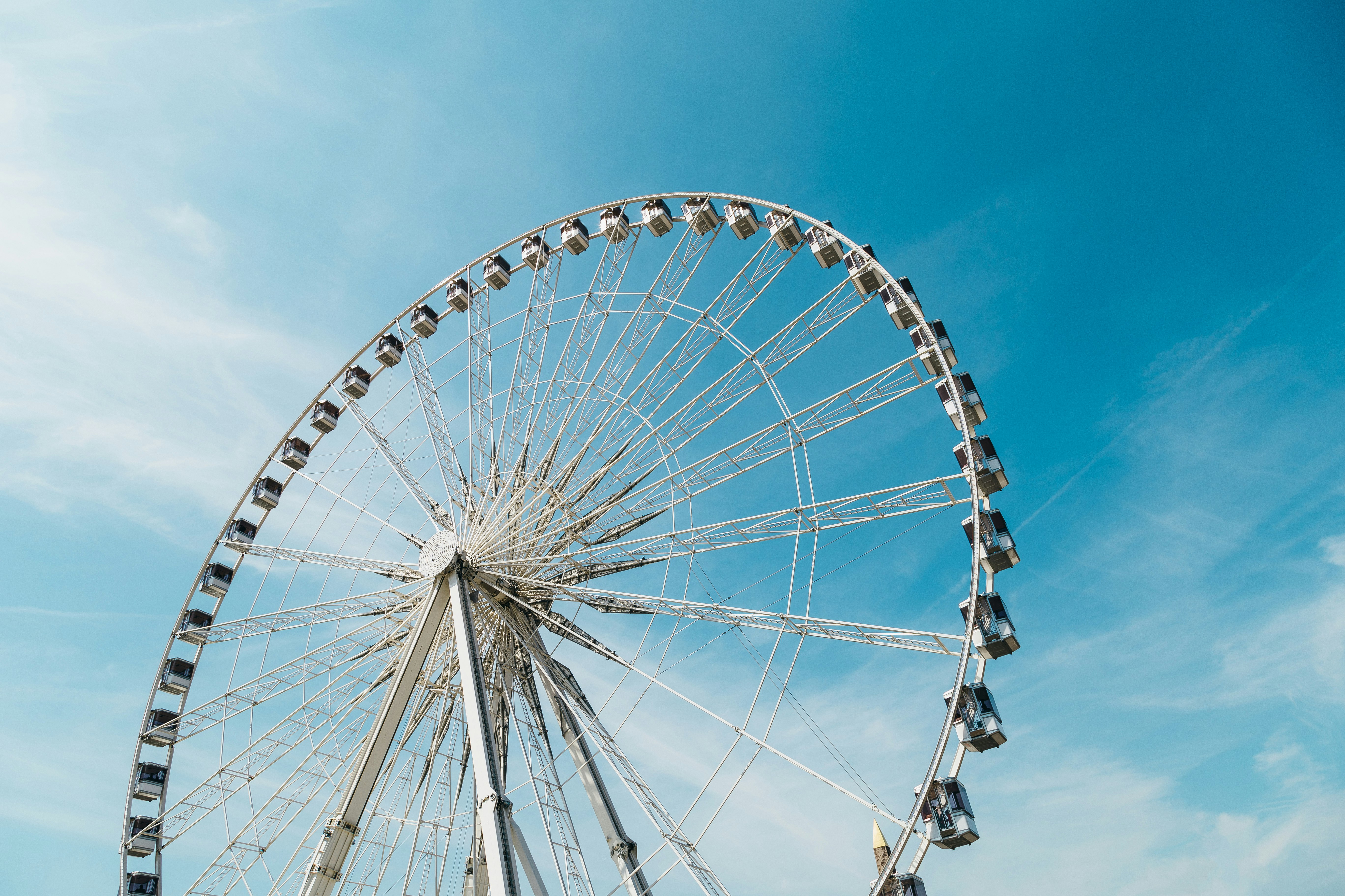 white ferris wheel